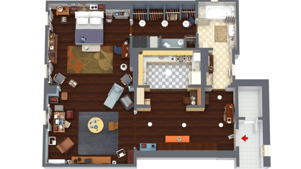 Carrie Bradshaw floor plan